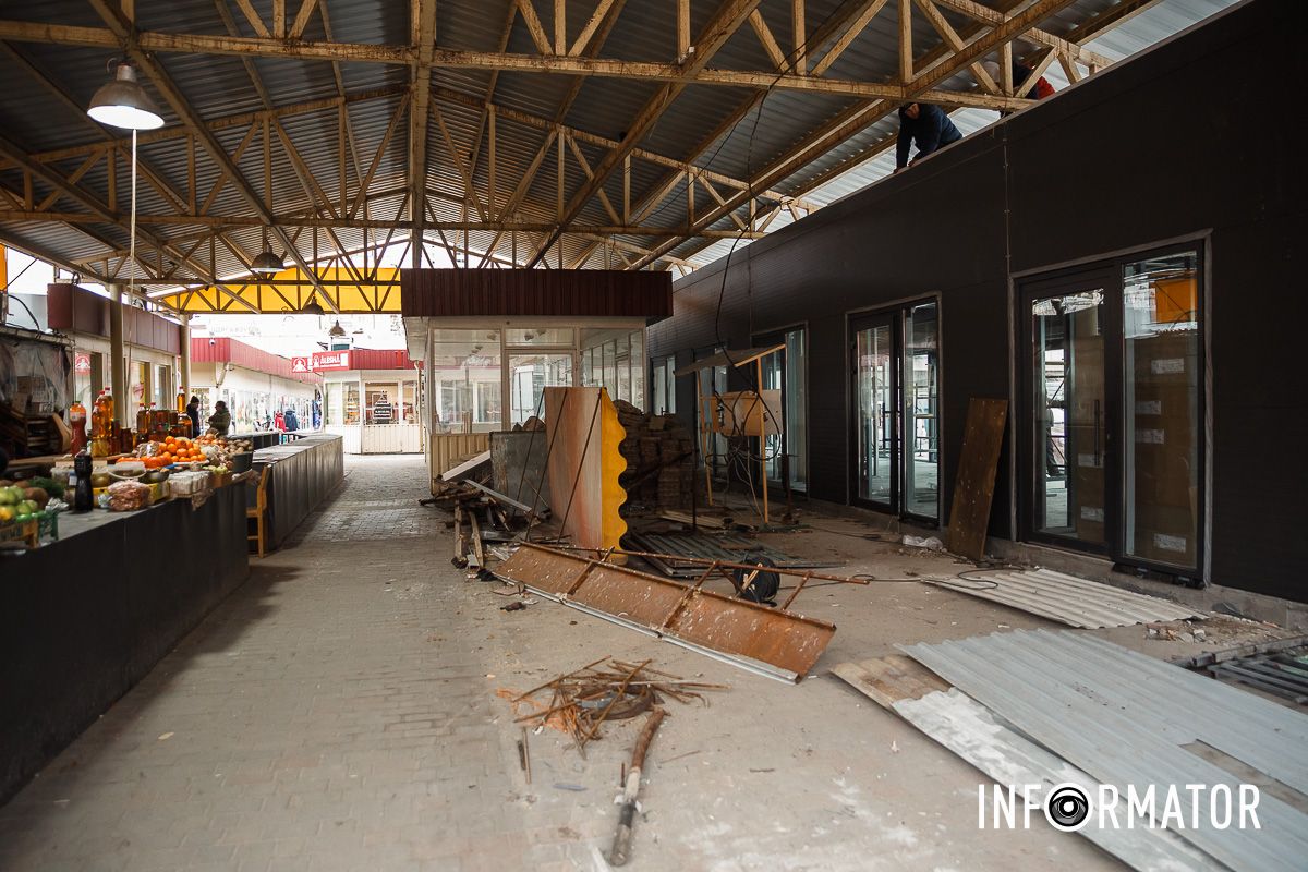 У Дніпрі на ринку «Кодак» на Перемозі триває реконструкція: що змінилось 13