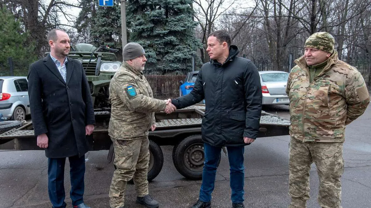 Бійцям батальйону ТрО Кам’янського району передали квадроцикл