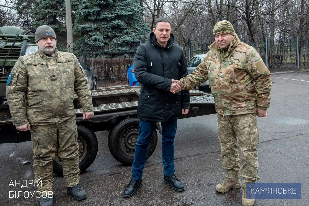 Бойцам батальона ТрО Каменского района передали квадроцикл 2