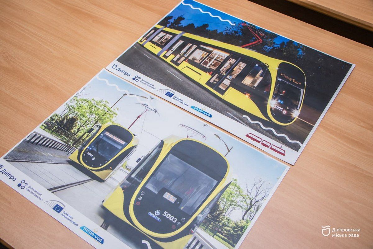 Низькопідлогові трамваї К1Т306, які виробляє місцеве підприємство Tatra-YUG трамваи 1