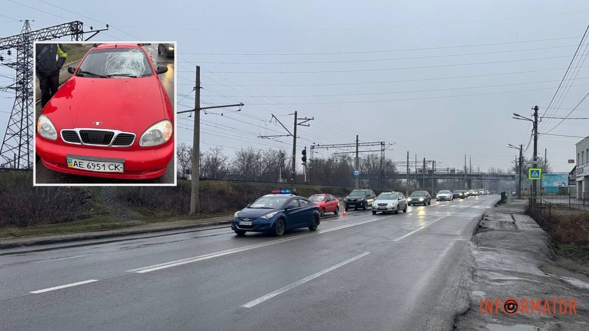 В Днепре на Нечуя-Левицкого Daewoo сбил пешехода: полиция ищет свидетелей