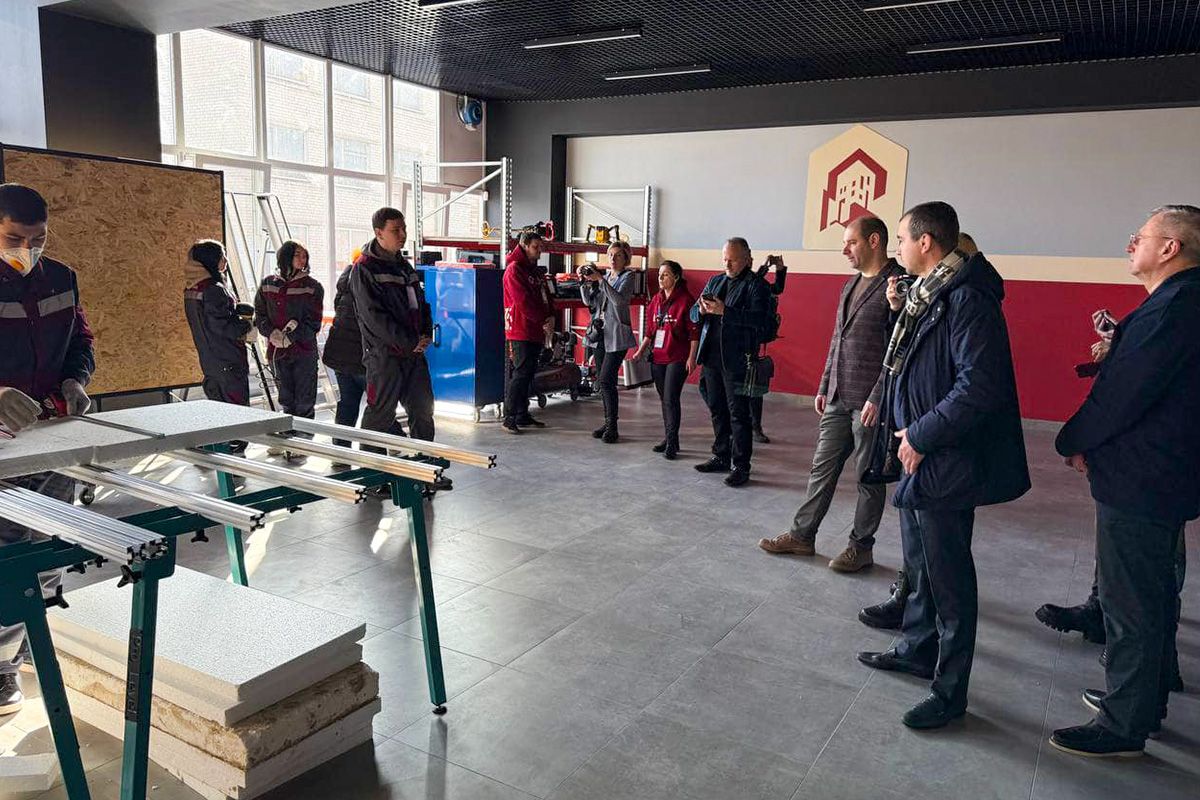 В Днепре открыли «Мастерскую строителей» на базе Регионального центра профессионально-технического образования 4