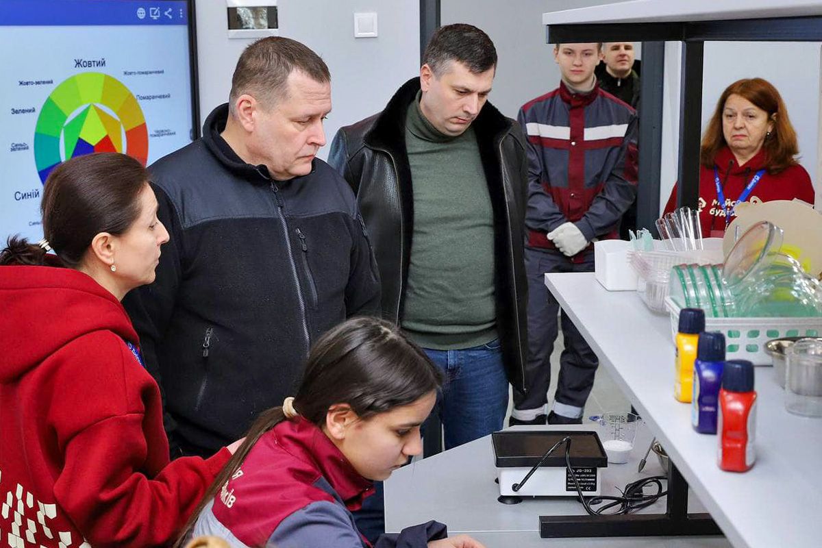 В Днепре открыли «Мастерскую строителей» на базе Регионального центра профессионально-технического образования 5