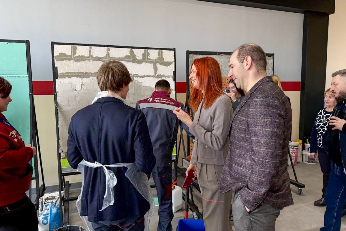 В Днепре открыли «Мастерскую строителей» на базе Регионального центра профессионально-технического образования 7