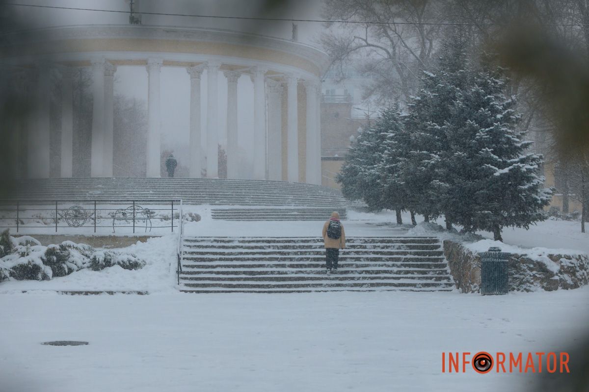 Снігопад розпочався надвечір 