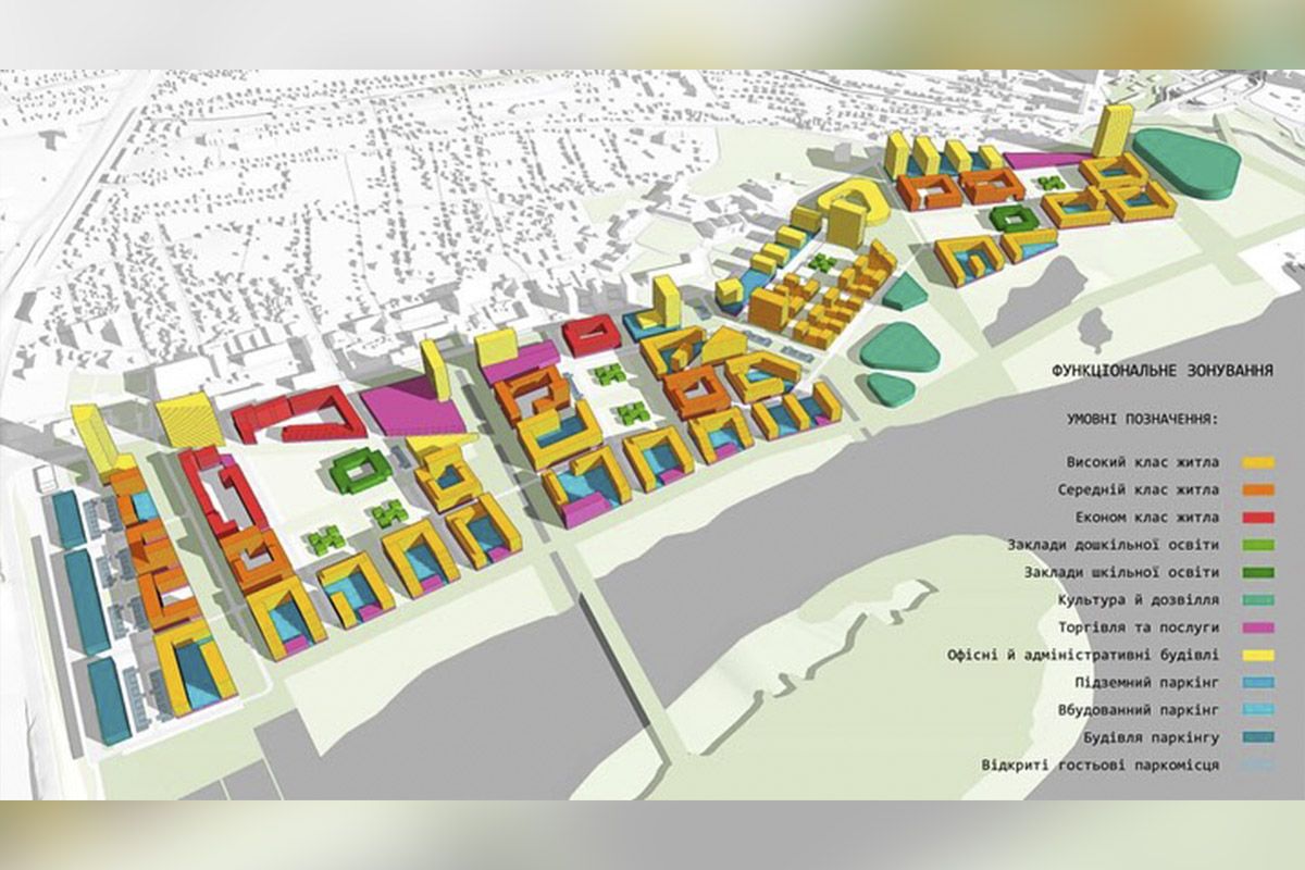 Он предполагает уплотнение застройки, создание зеленых зон Днепровские архитекторы победили в конкурсе "Творец Года 2024" с нереализованным проектом: детали 8