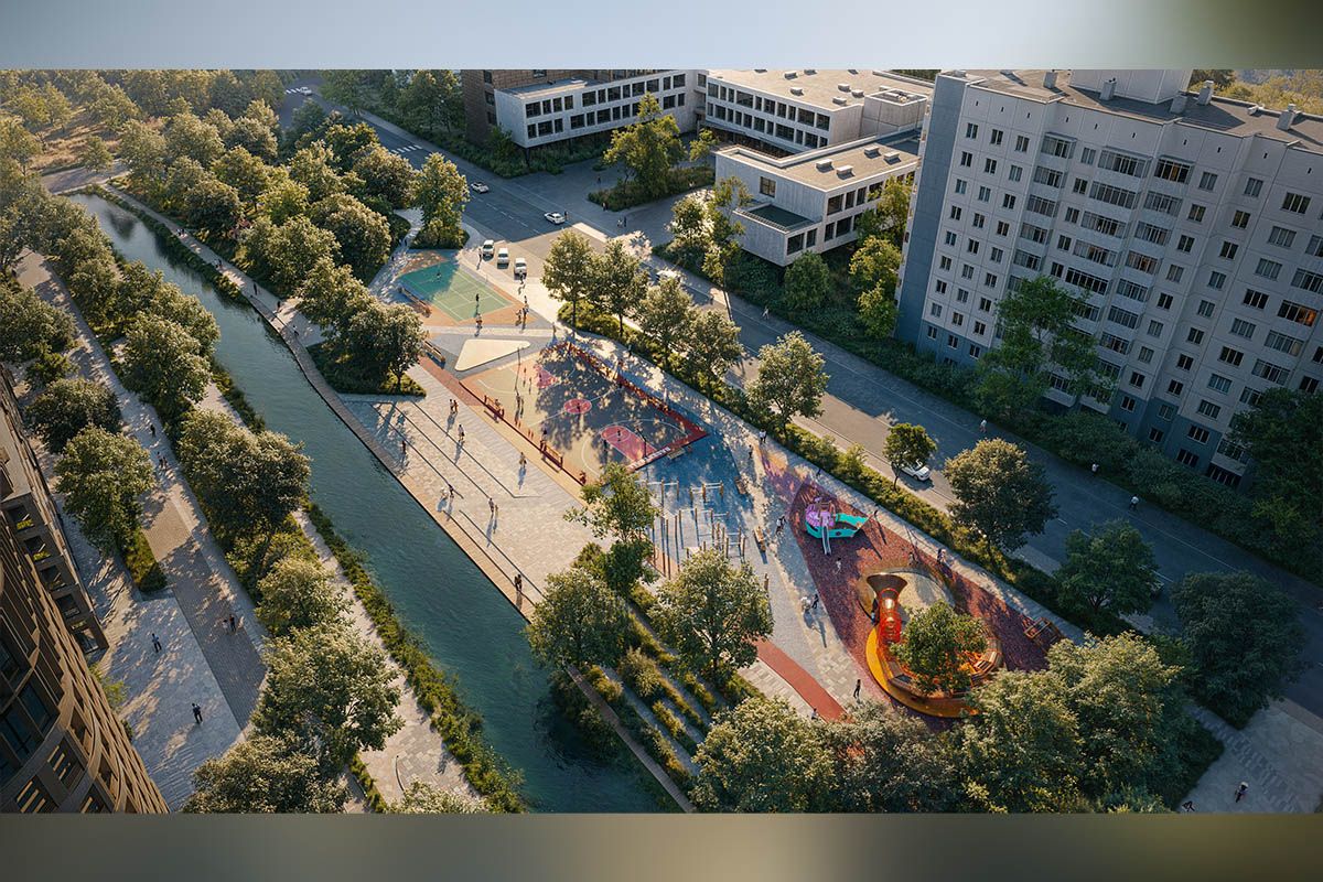 Планують облаштувати сучасні дитячі та спортивні майданчики, зони відпочинку Купити квартиру в житловому комплексі в Дніпрі