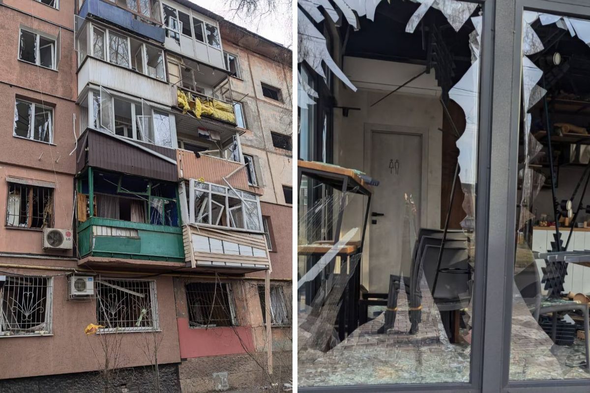 Постраждали також будинки поруч з місцем влучання Постраждали також будинки поруч з місцем влучання