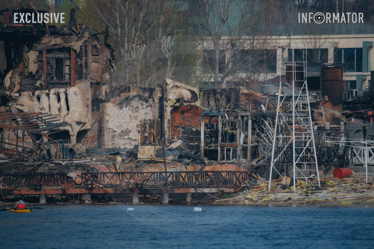 Корабель вигорів вщент: як виглядає готельно-ресторанний комплекс у Дніпрі після удару російських БпЛА 3