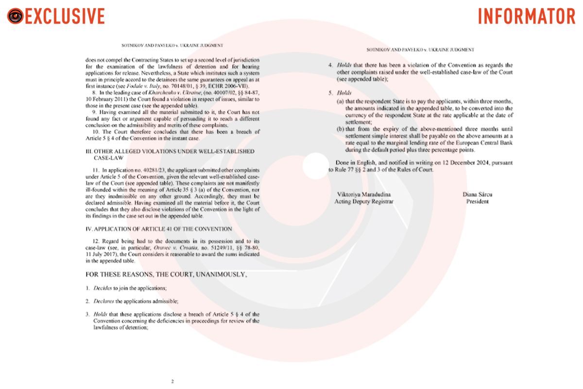 Рішення Європейського суду з прав людини