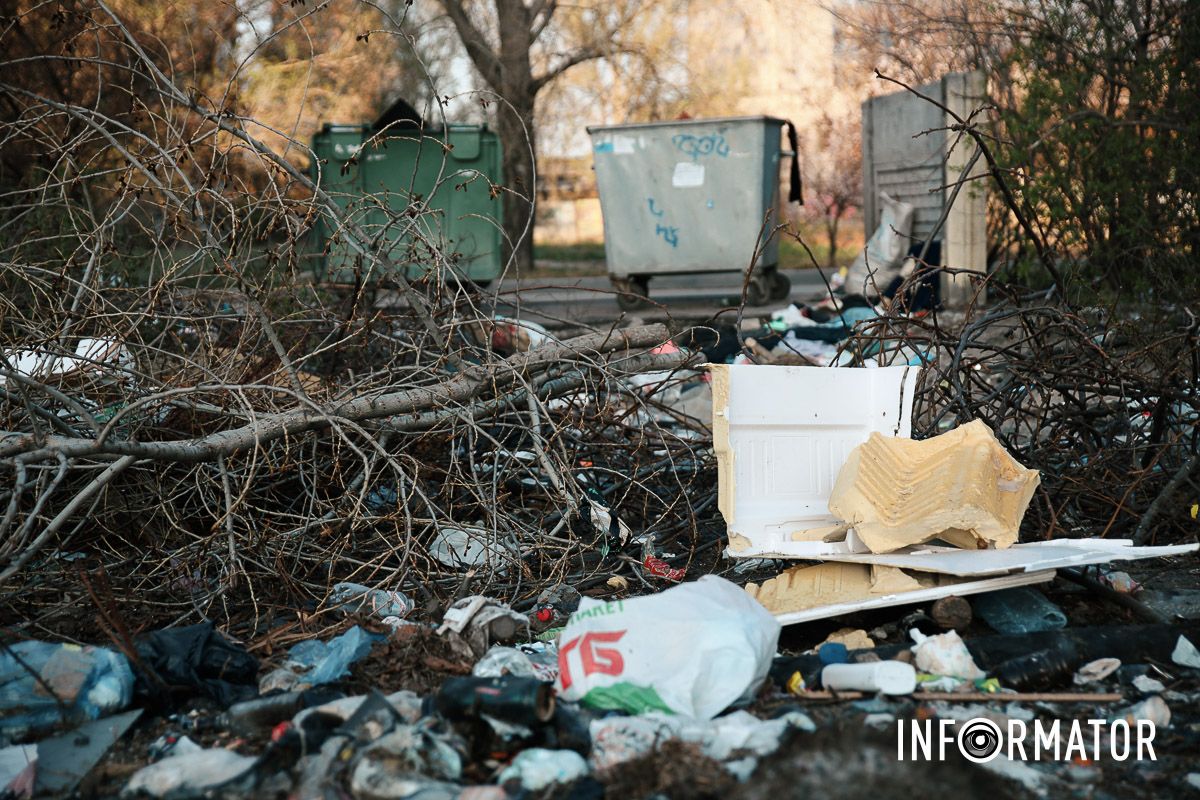 Сморід та антисанітарія: у Дніпрі на Зиновія Матли утворилося стихійне звалище між багатоповерхівками 6