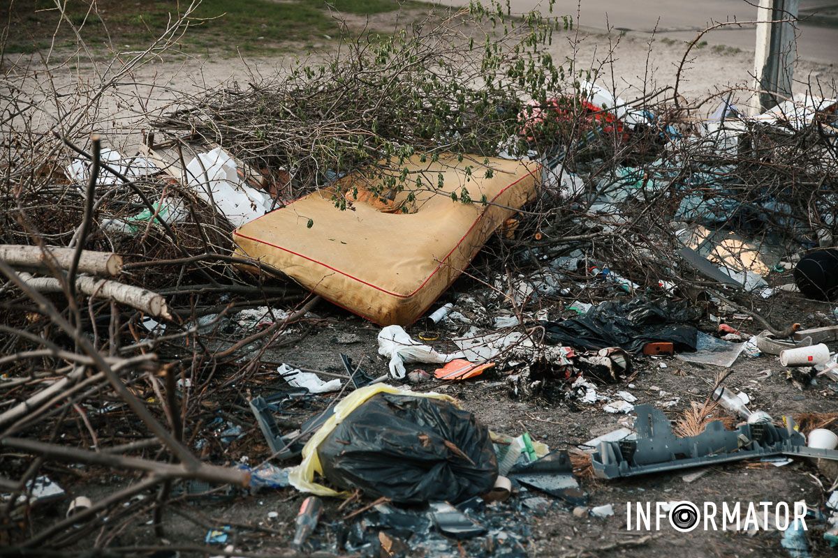 Сморід та антисанітарія: у Дніпрі на Зиновія Матли утворилося стихійне звалище між багатоповерхівками 5