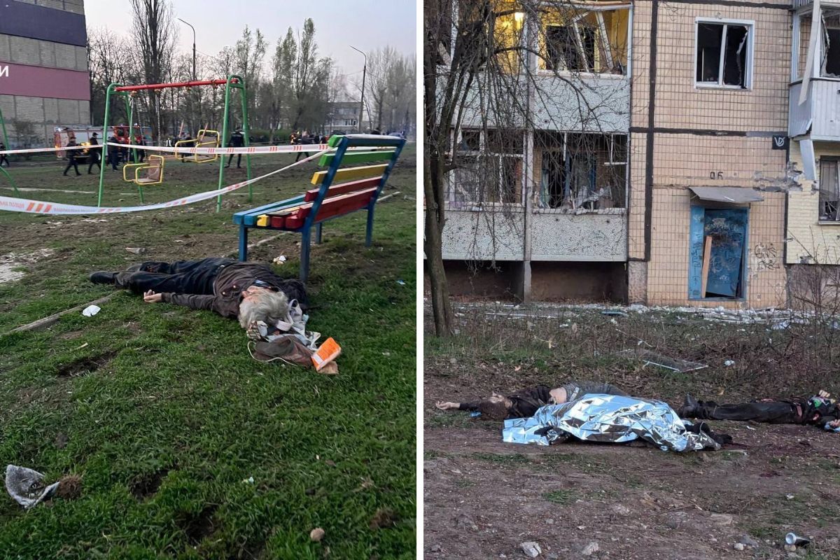 Тіла загиблих лежать просто на вулиці Тіла загиблих лежать просто на вулиці