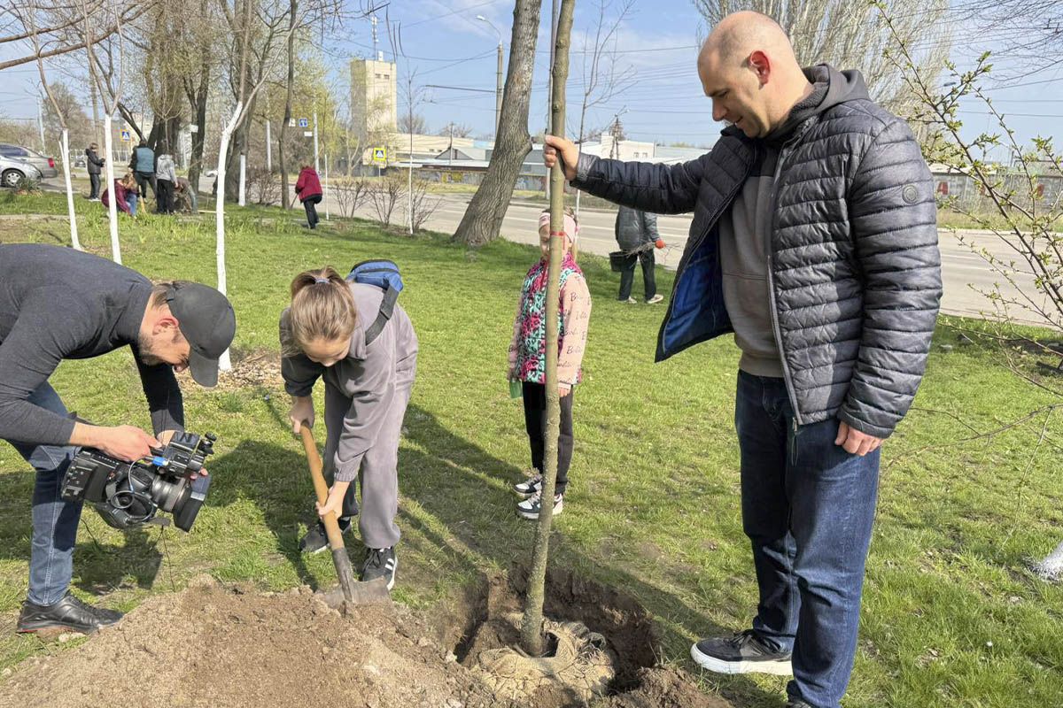 У Дніпрі продовжує свою роботу проєкт “Родинне дерево у дворі”