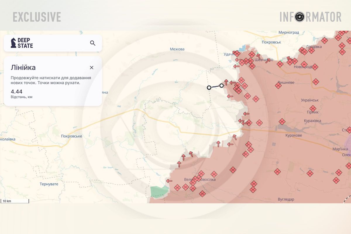 Не декількох ділянках відстанб до кордонів області складає близько 4 кілометрів Не декількох ділянках відстанб до кордонів області складає близько 4 кілометрів