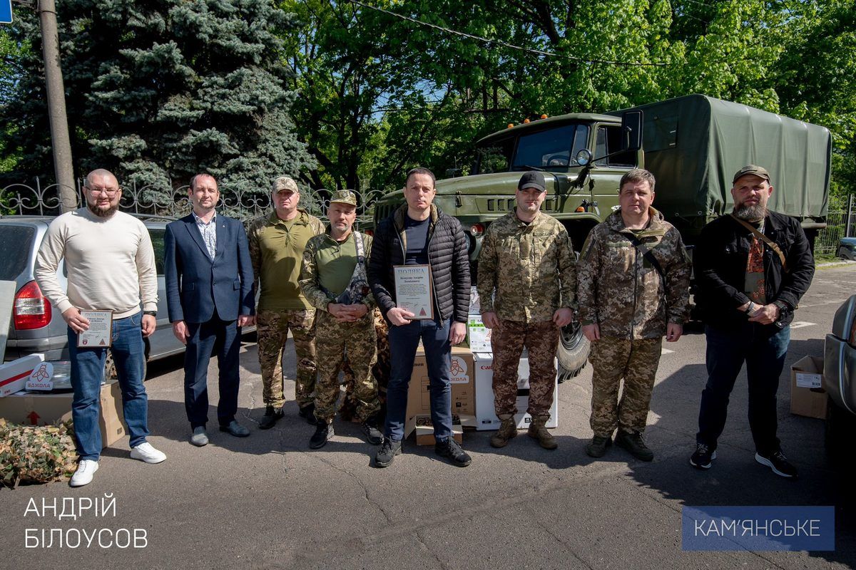Також передали запчастини та забезпечили необхідні роботи для відновлення бойових і транспортних авто Допомогу отримали шість військових частин, де несуть службу воїни з Кам’янського 6