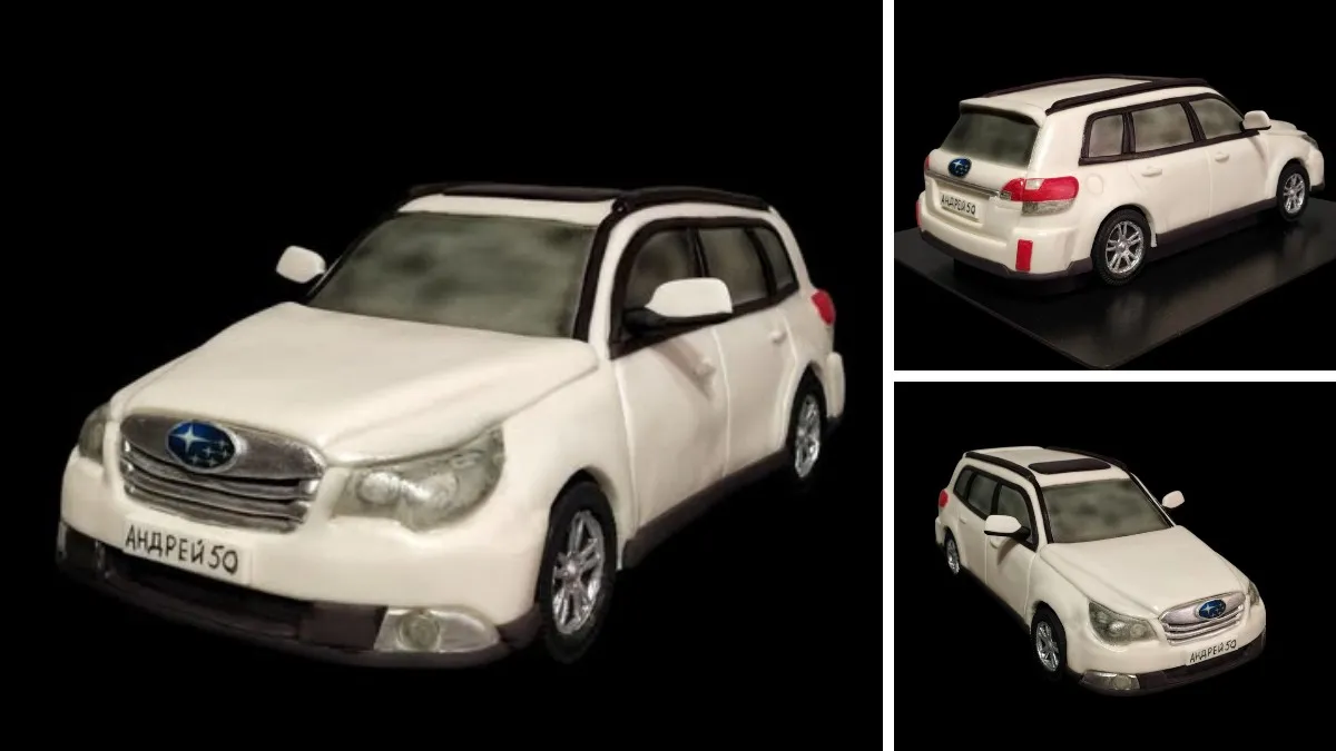Днепровский кондитер приготовил торт в виде Subaru
