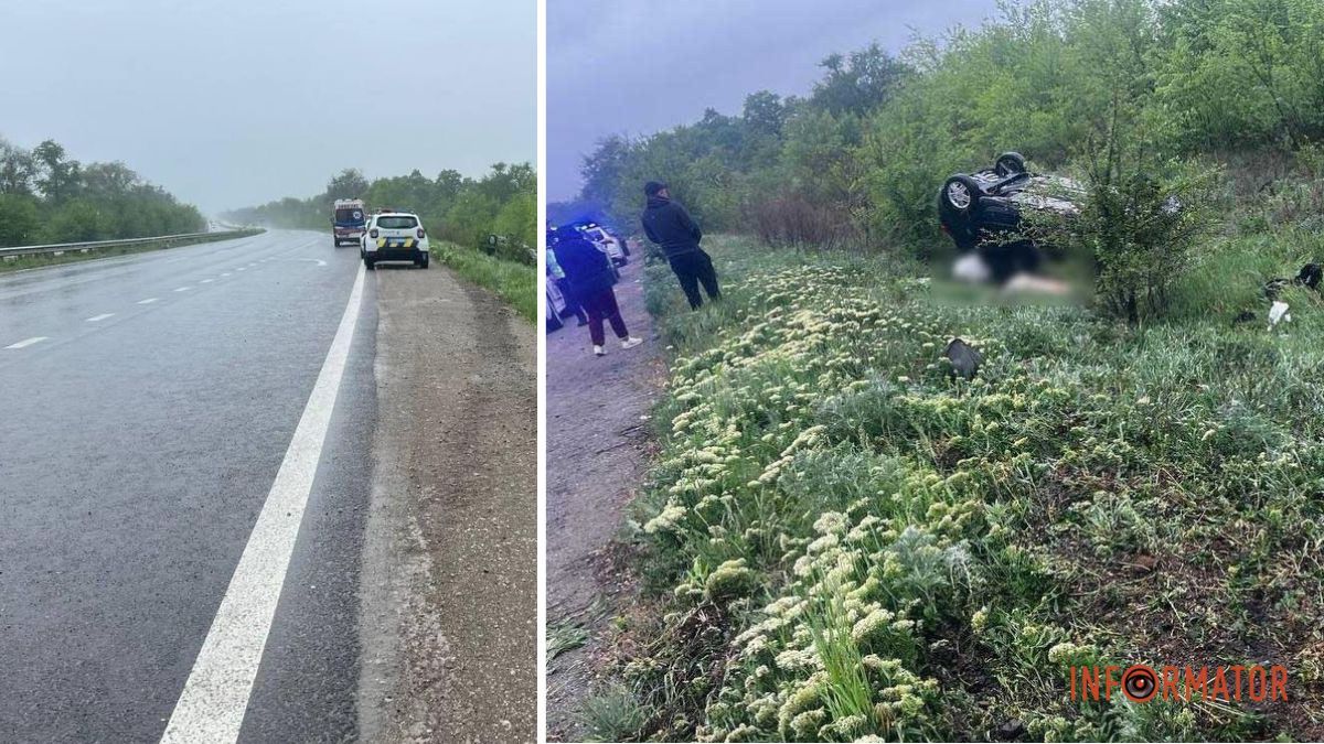 Renault перекинувся декілька разів: на трасі "Дніпро - Кривий Ріг" сталася смертельна ДТП, постраждали діти