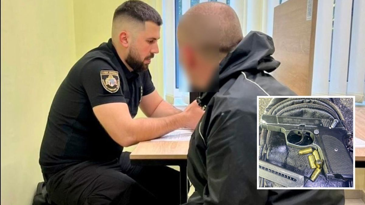 У Дніпрі чоловік з пістолетом та наркотиками тікав від поліції