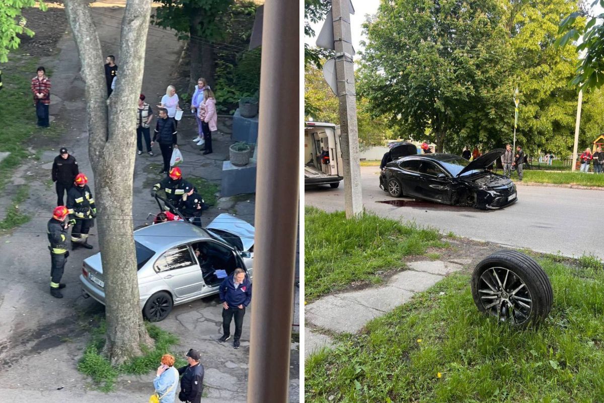 ДТП на перехресті улиць Братів Горобців та Павла Чубинського у Дніпрі ДТП на перехресті улиць Братів Горобців та Павла Чубинського у Дніпрі