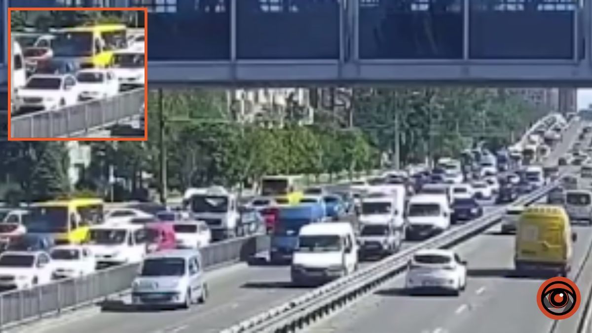 Автівки застигли в заторі: у Дніпрі на Слобожанському проспекті ускладнений рух