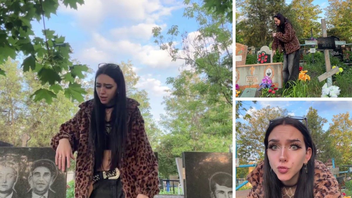 "Ты такой мертвый, такой грустный": в Днепре 17-летняя девушка снимала видео на фоне могил под песни российской группы
