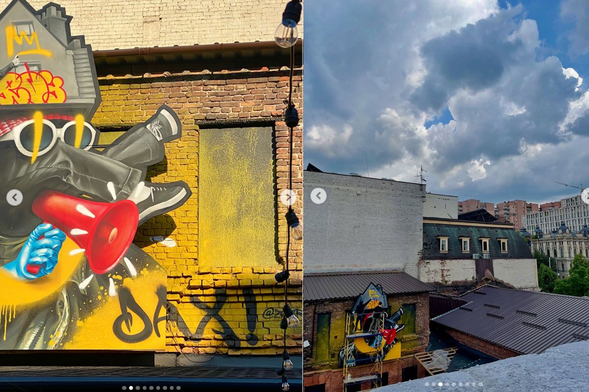 автор мурала – Валерий Колор, известный как zdesroy