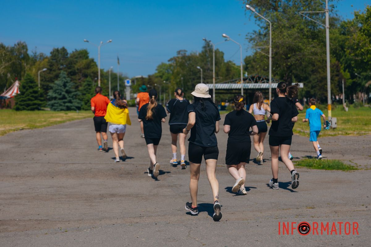 Солнечная погода во время забега