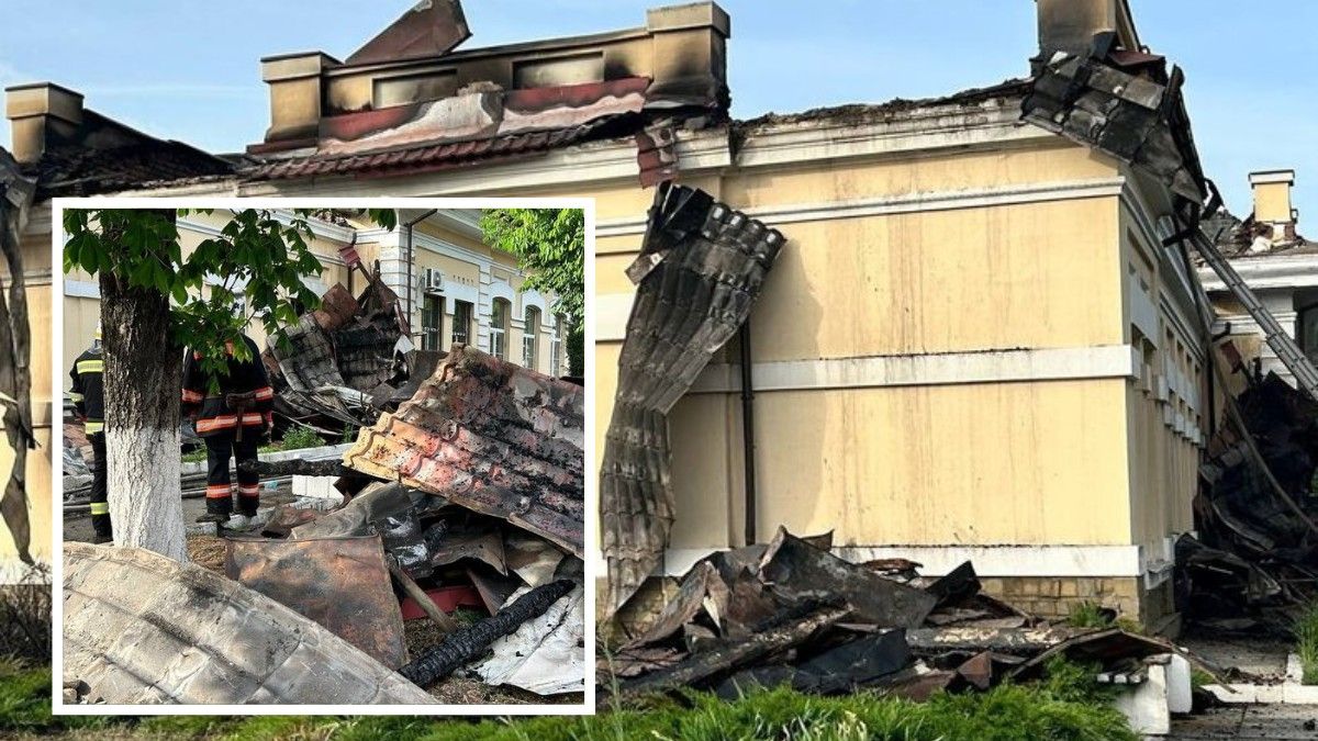 У Павлограді горіла будівля залізничого вокзалу
