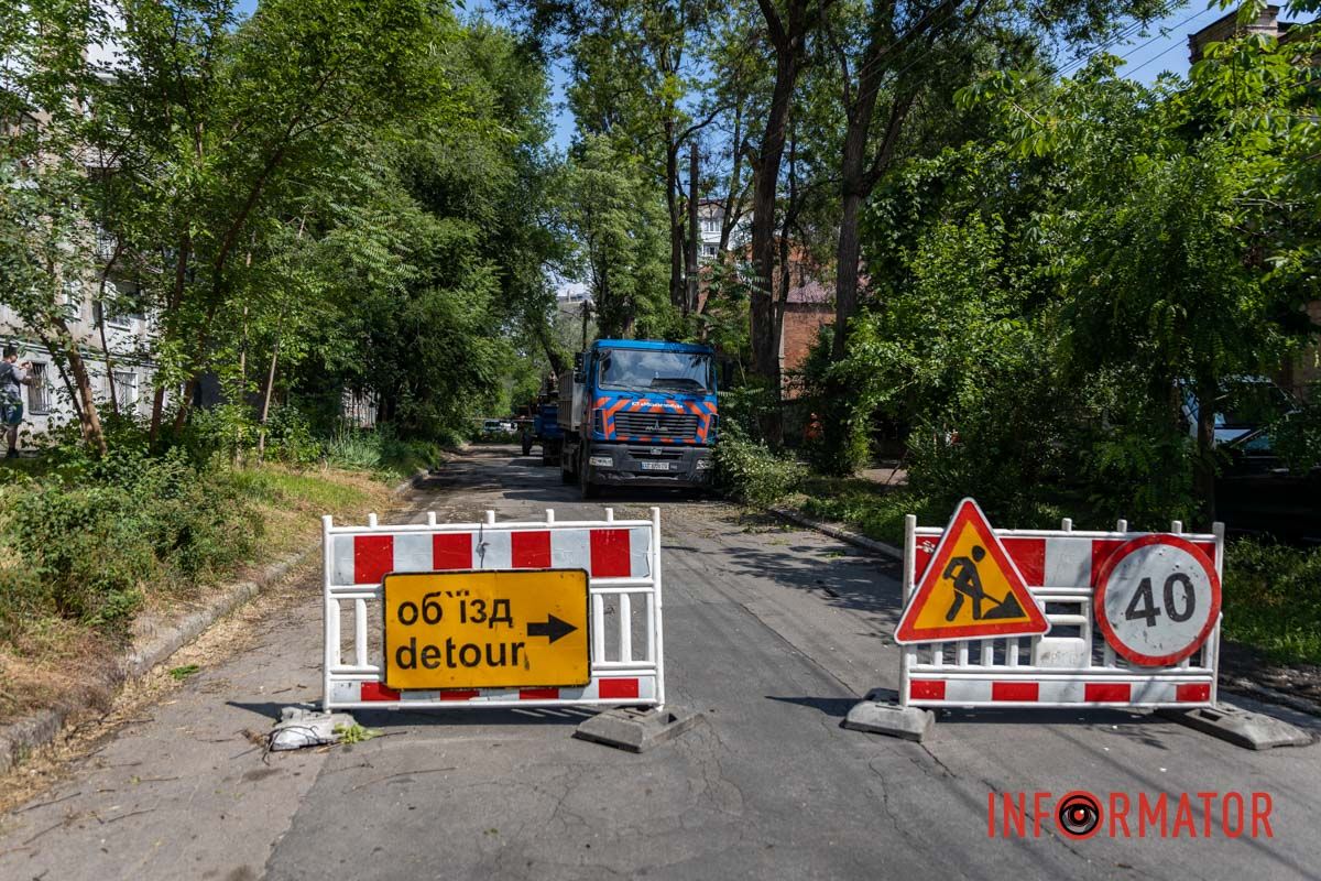 Объезд – там