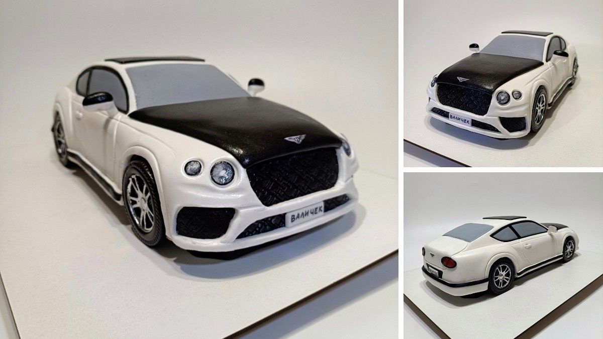 Днепровский кондитер приготовил торт в виде Bentley