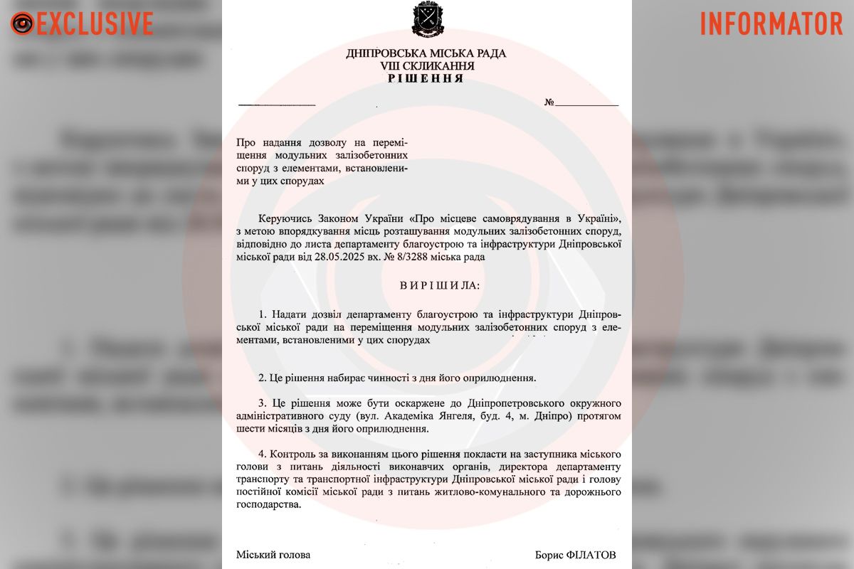 Проєкт рішення Дніпровської міської ради Проєкт рішення Дніпровської міської ради