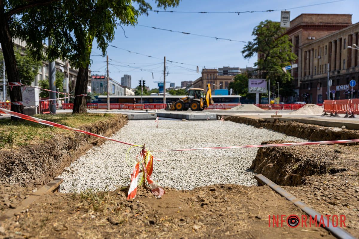 Роботи виконуватимуть в декілька етапів Як просуваються дорожні роботи на проспекті Яворницького у Дніпрі 15