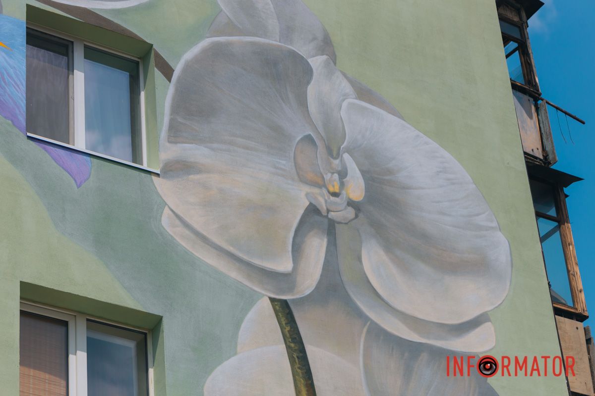 У Дніпрі на вулиці Квітки Цісик ще один будинок прикрашає мурал 9