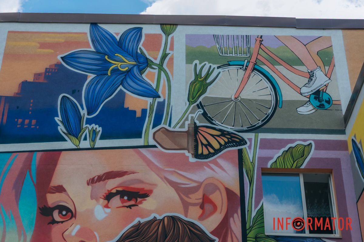 У Дніпрі на стінах ліцею №97 з’явився мурал у вигляді коміксу 3