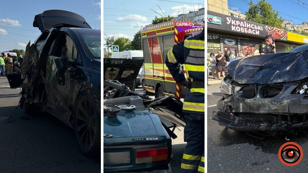 Видео момента смертельного ДТП: в Кривом Роге водители Tesla и BMW устроили гонку на бешеной скорости