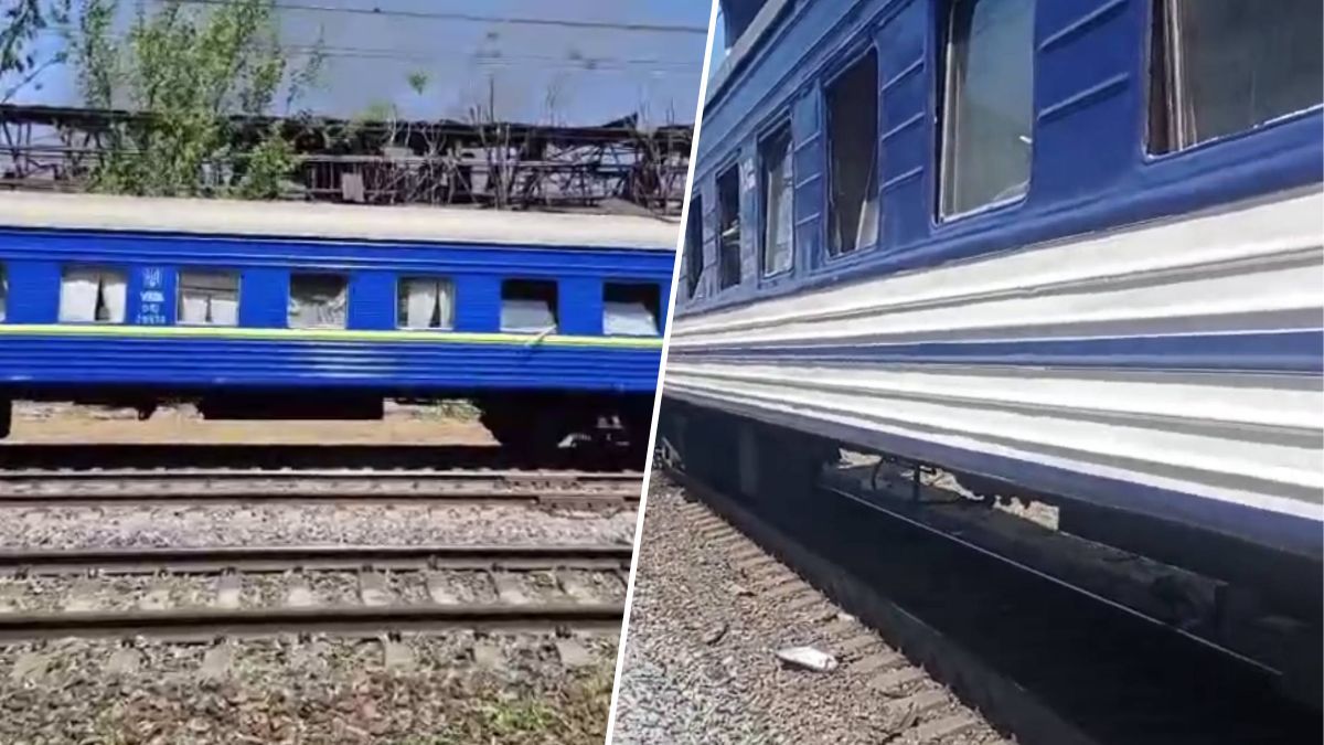 Удари балістикою по Дніпру: через вибух понівечені 14 вагонів потяга “Одеса - Запоріжжя”, Єрмак показав нові кадри з місця атаки