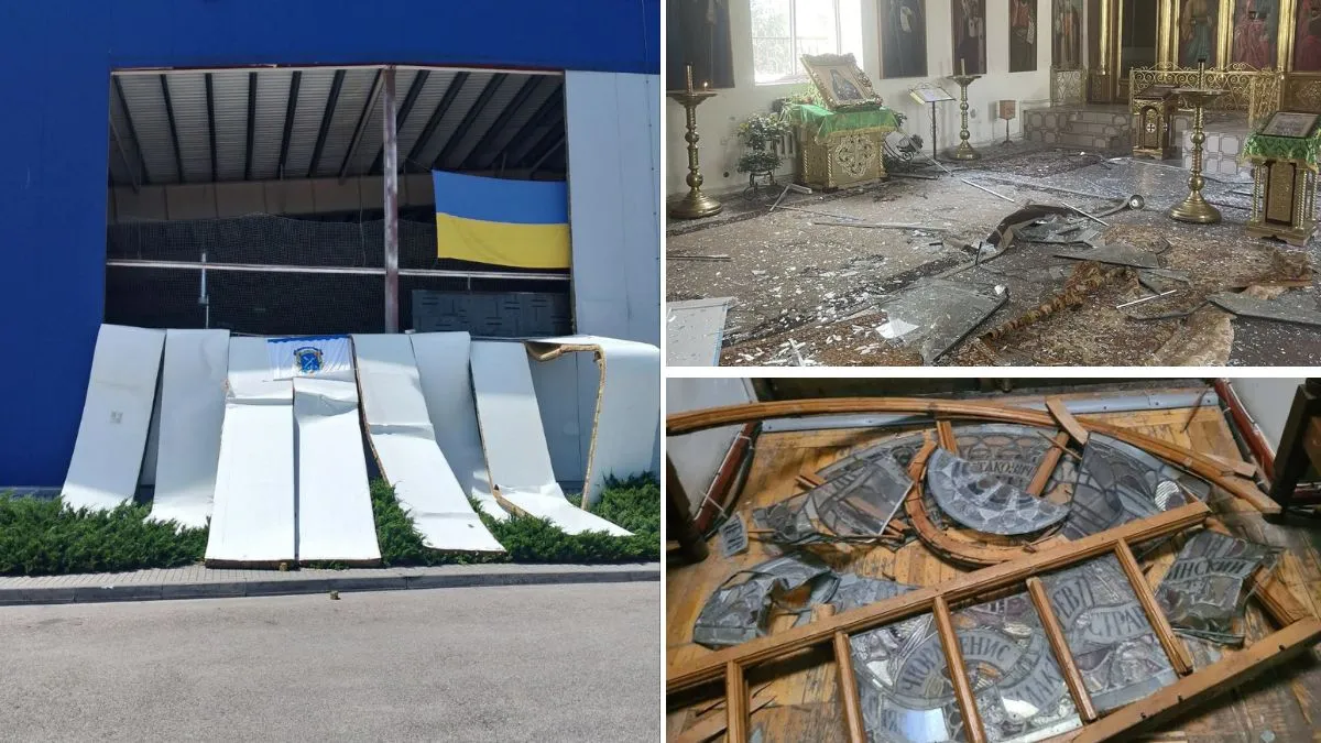 Преступления против культуры, спорта и религии: в Днепре из-за ракетного удара рф пострадали Ледовая арена, Органный зал и храм