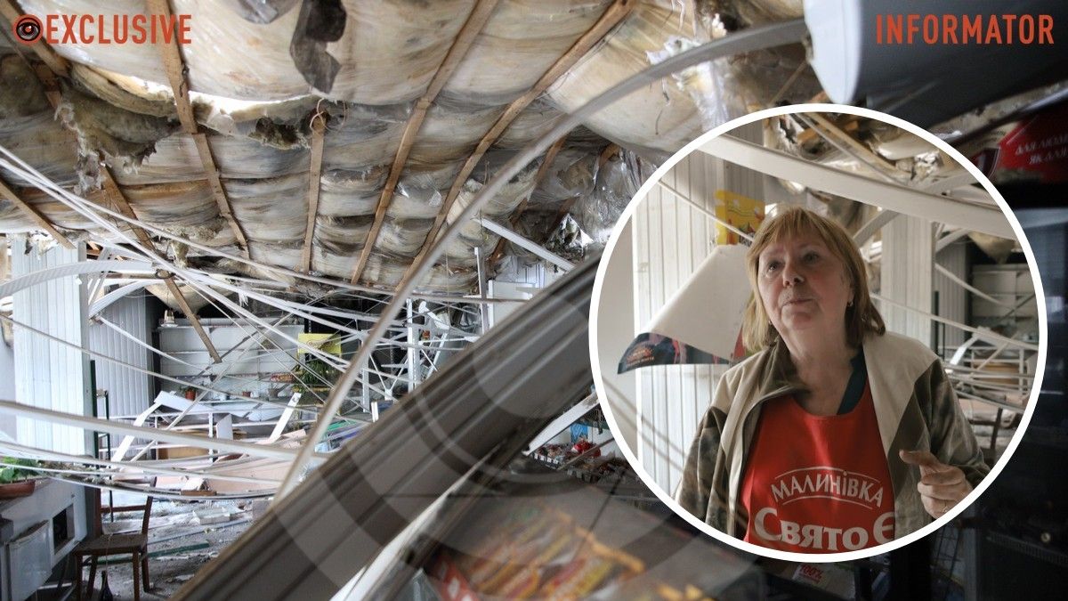 “Попадало все, всі холодильники”: що розповіла продавчиня пошкодженого магазину про ракетну атаку по Дніпру