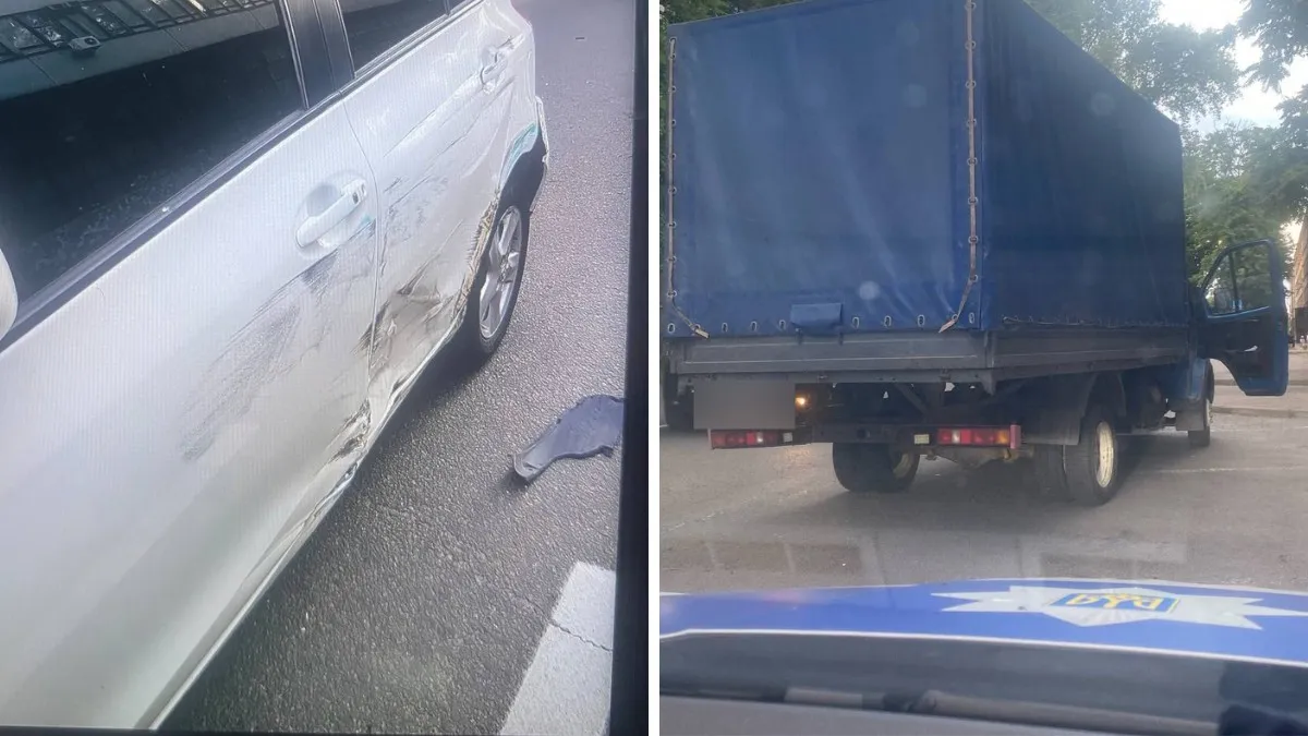 В Днепре пьяный водитель ГАЗ, лишенный права вождения, врезался в два автомобиля Toyota