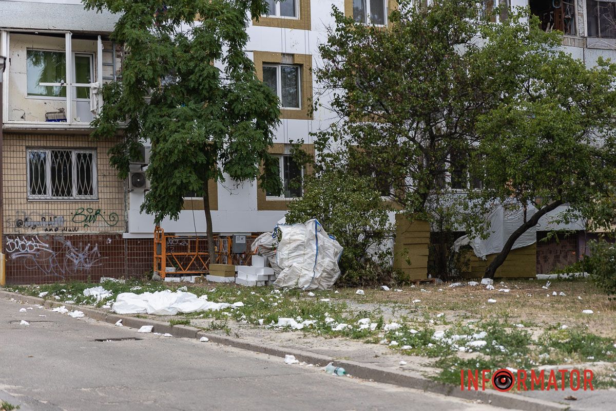 В Днепре за 85 миллионов начали утеплять фасад дома №118 на Победе 5