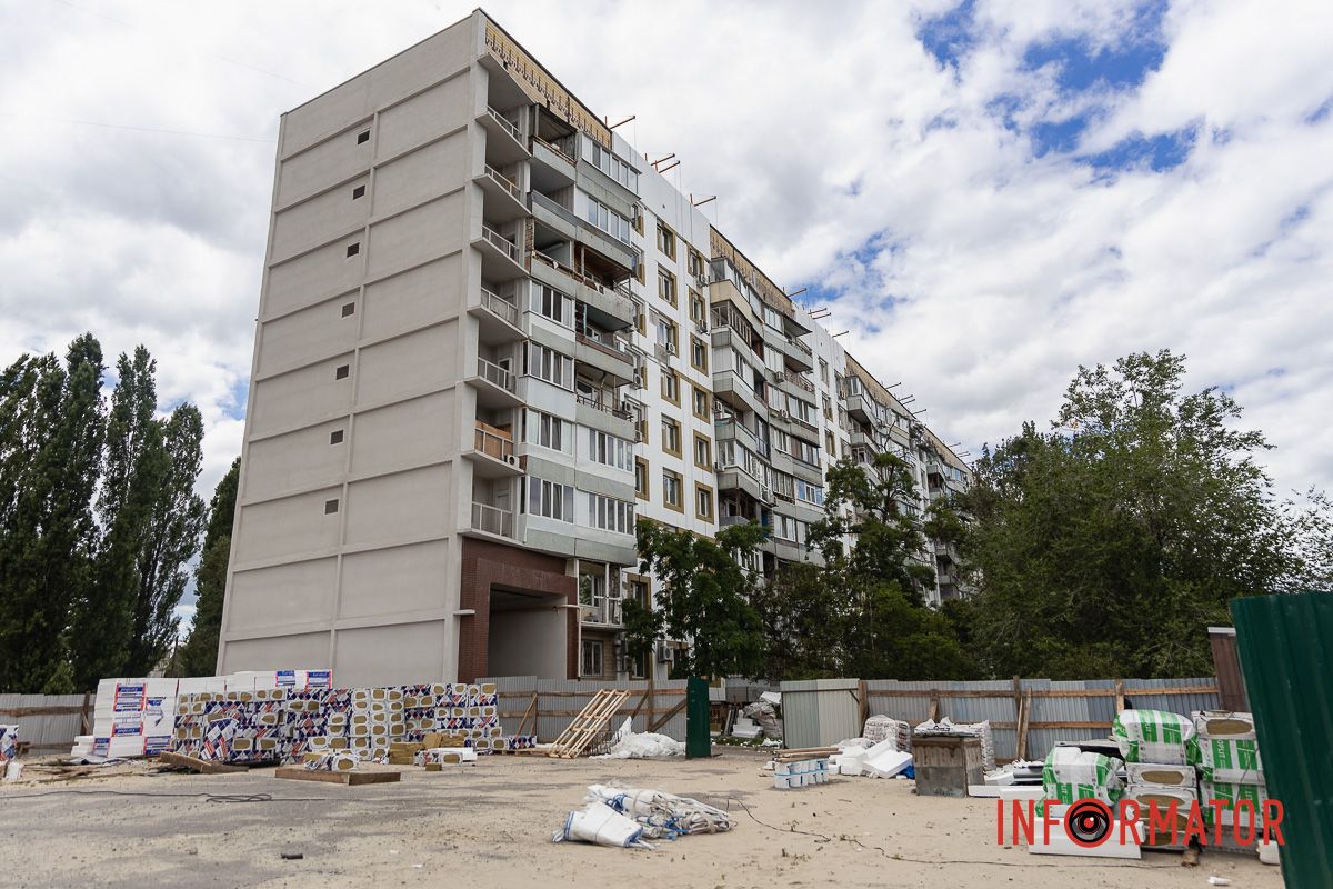 В Днепре за 85 миллионов начали утеплять фасад дома №118 на Победе 9