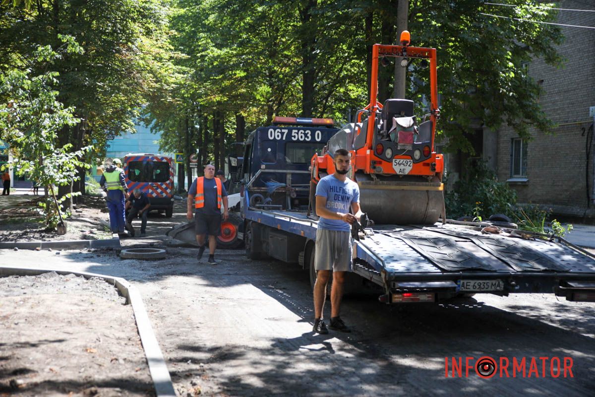 Из-за отсутствия ливневой канализации на этом участке немного затянулись работы