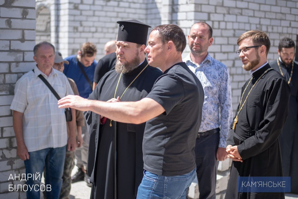 На нем провели молитву о городе и всей Украине