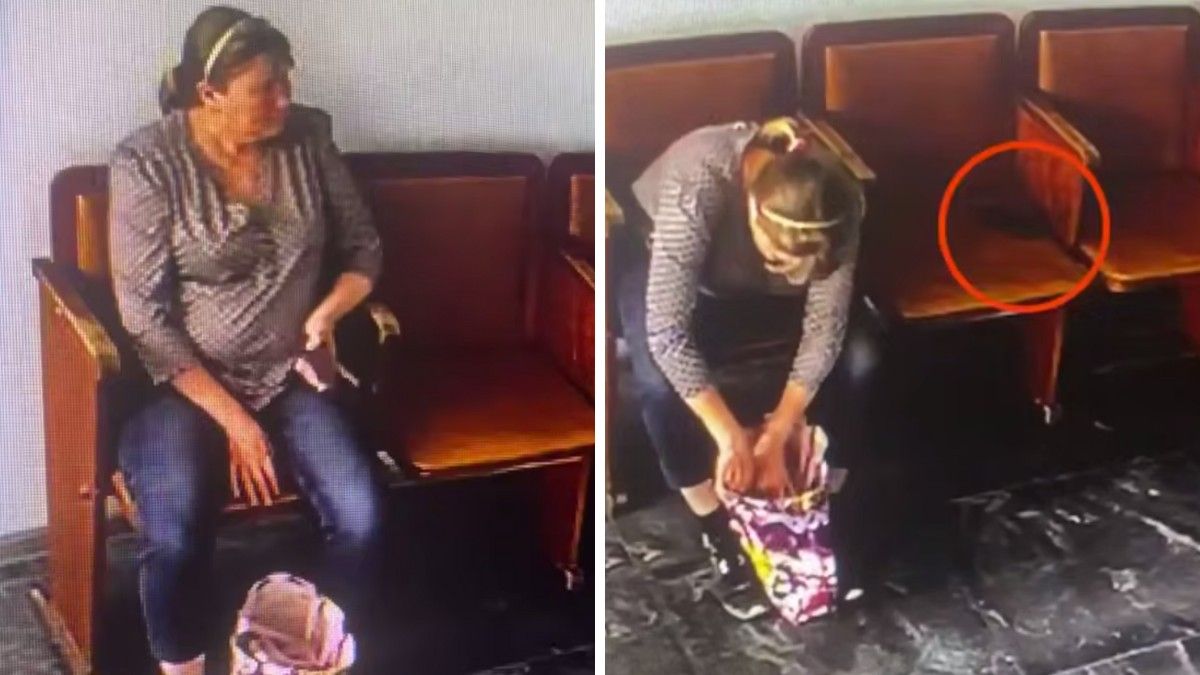 Видео момента: в Каменском женщина украла телефон в поликлинике, полиция ищет свидетелей