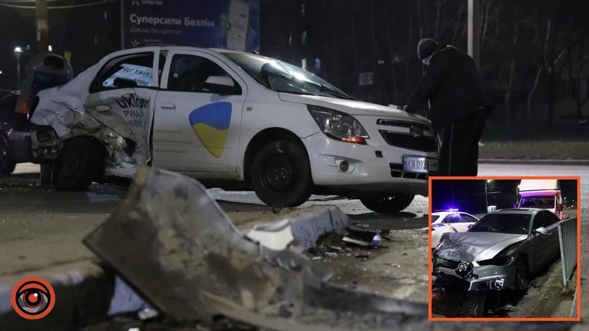 У Дніпрі на Набережній Заводській зіткнулися Audi та Chevrolet Uklon: пасажирка вилетіла з салону, винуватця ДТП судитимуть