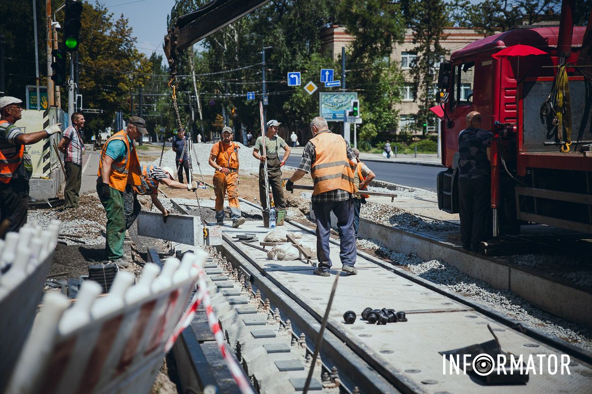Замена трамвайного пути Замена трамвайного пути