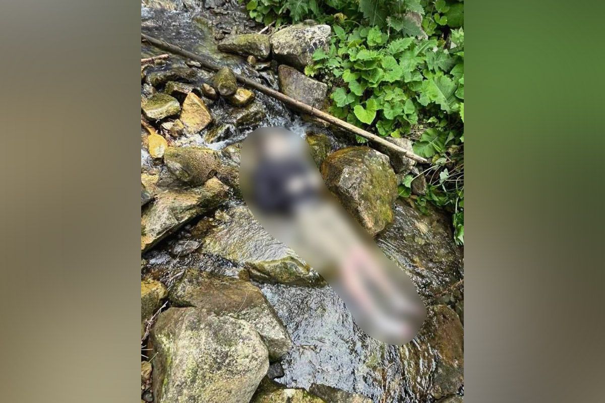 Тіло дніпрянина на «зеленому» маршруті до вершини гори Хом’як Тіло дніпрянина на «зеленому» маршруті до вершини гори Хом’як