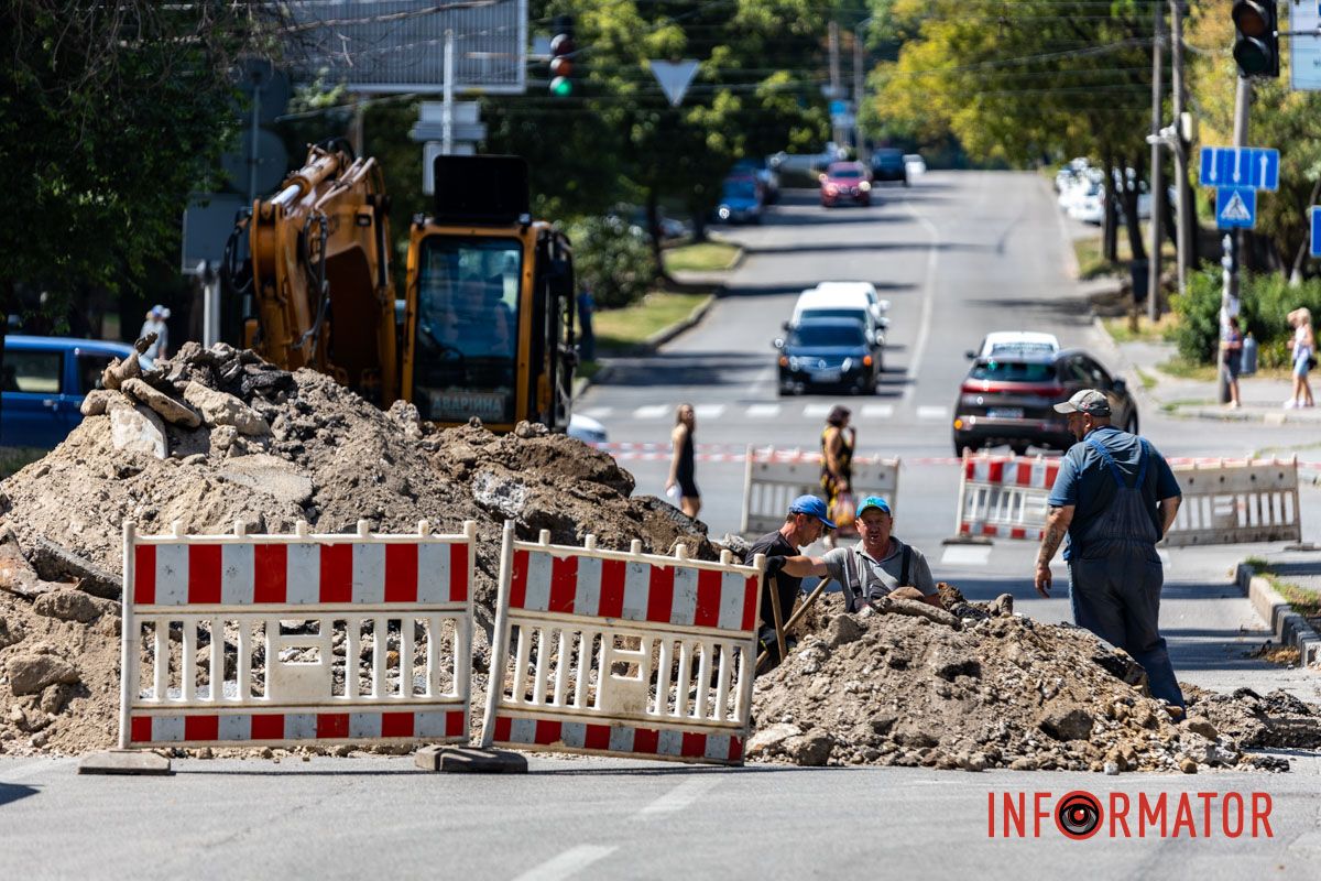 В Днепре частично перекрыли улицу Владимира Антоновича: идет подготовка к отопительному сезону 7