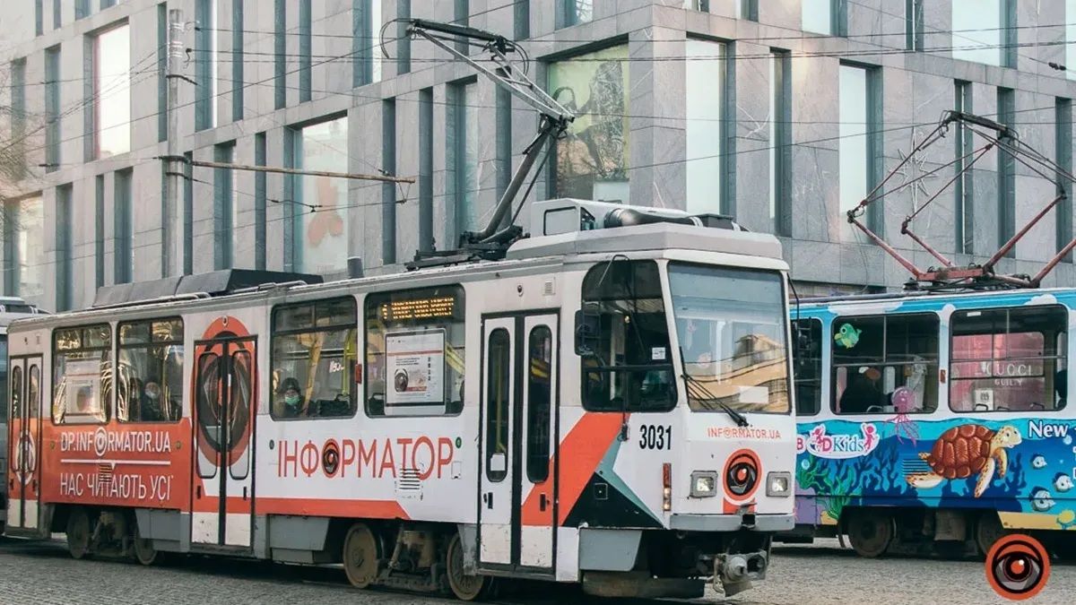В Днепре 29 июля трамваи №12 и №16 временно изменят маршрут